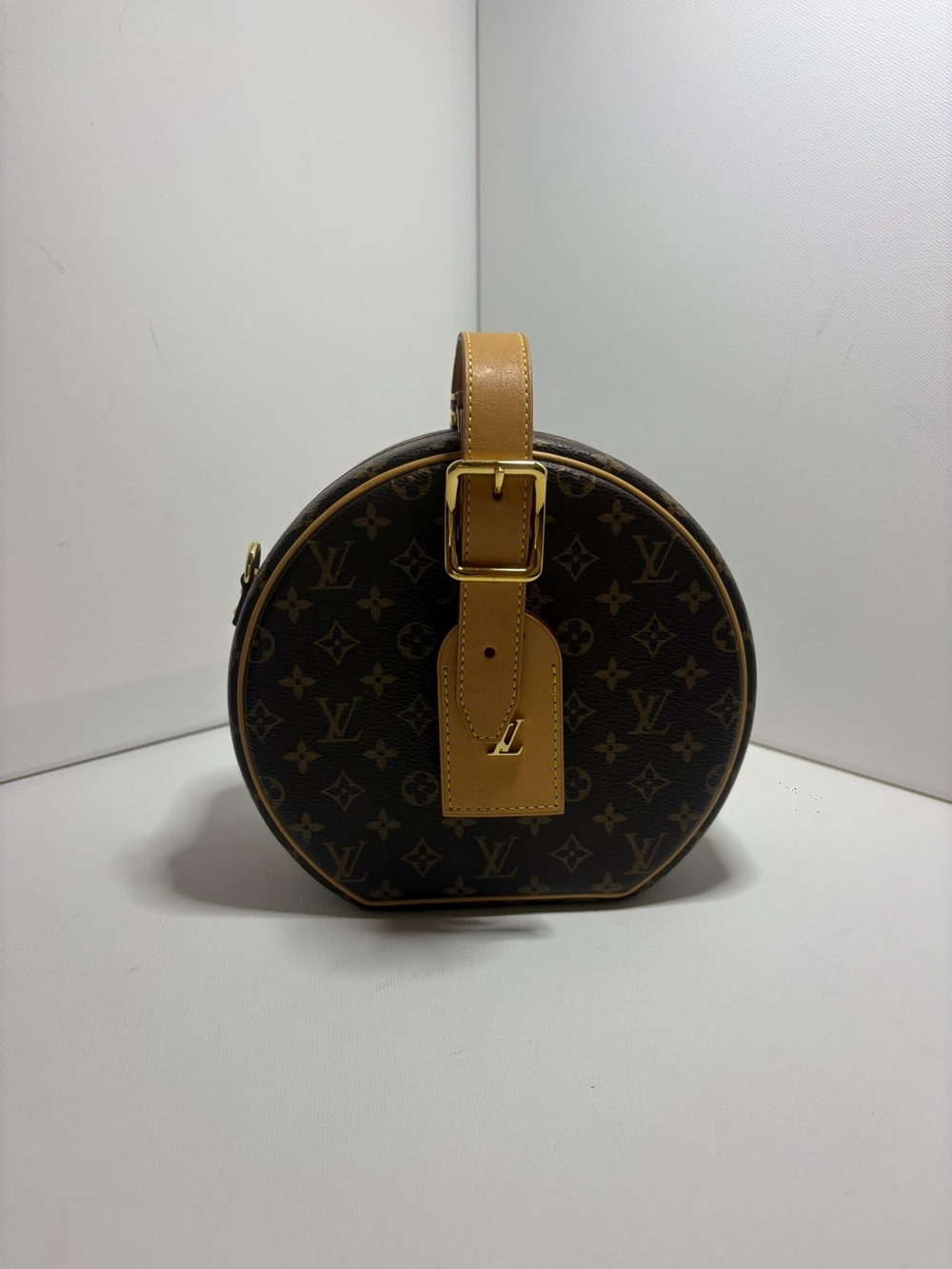 Louis Vuitton Brown Monogram Round Luggage Tag Bag - Picture 7 of 8